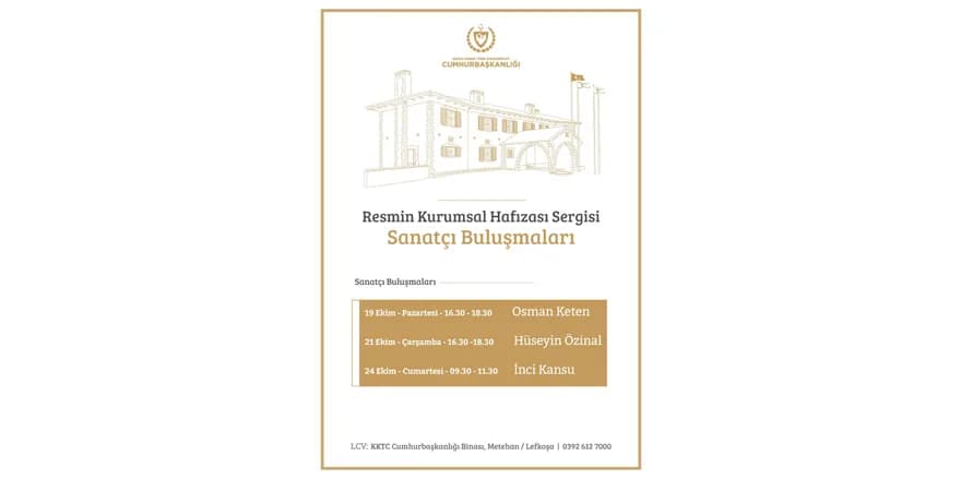 Eski Cumhurbaşkanlığı binasındaki sergi için öğrenci turları ve sanatçı buluşmaları düzenlenecek