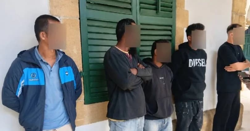Gönyeli’de izinsiz ikamet eden 5 kişi tutuklandı