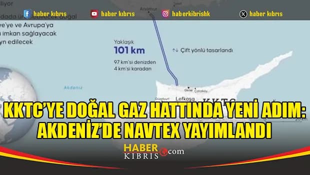 Türkiye ile KKTC, Akdeniz'de NAVTEX yayımladı