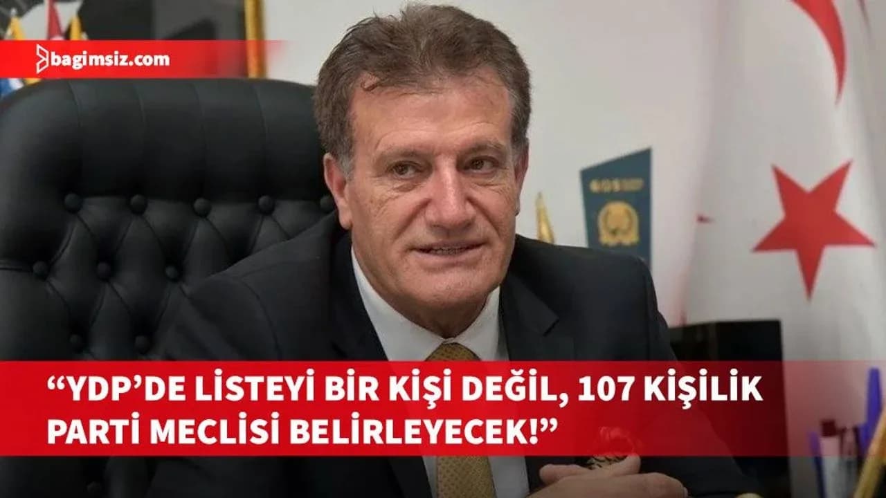 Arıklı, YDP'nin 50 milletvekili adayını ve sıralamasını Parti Meclisi'nin belirleyeceğini açıkladı
