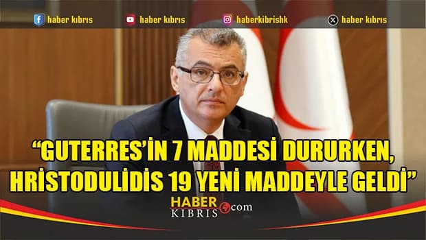 Erhürman: Hristodulis dönüşümlü başkanlığı koşulsuz kabul etsin, hemen masaya gelirim