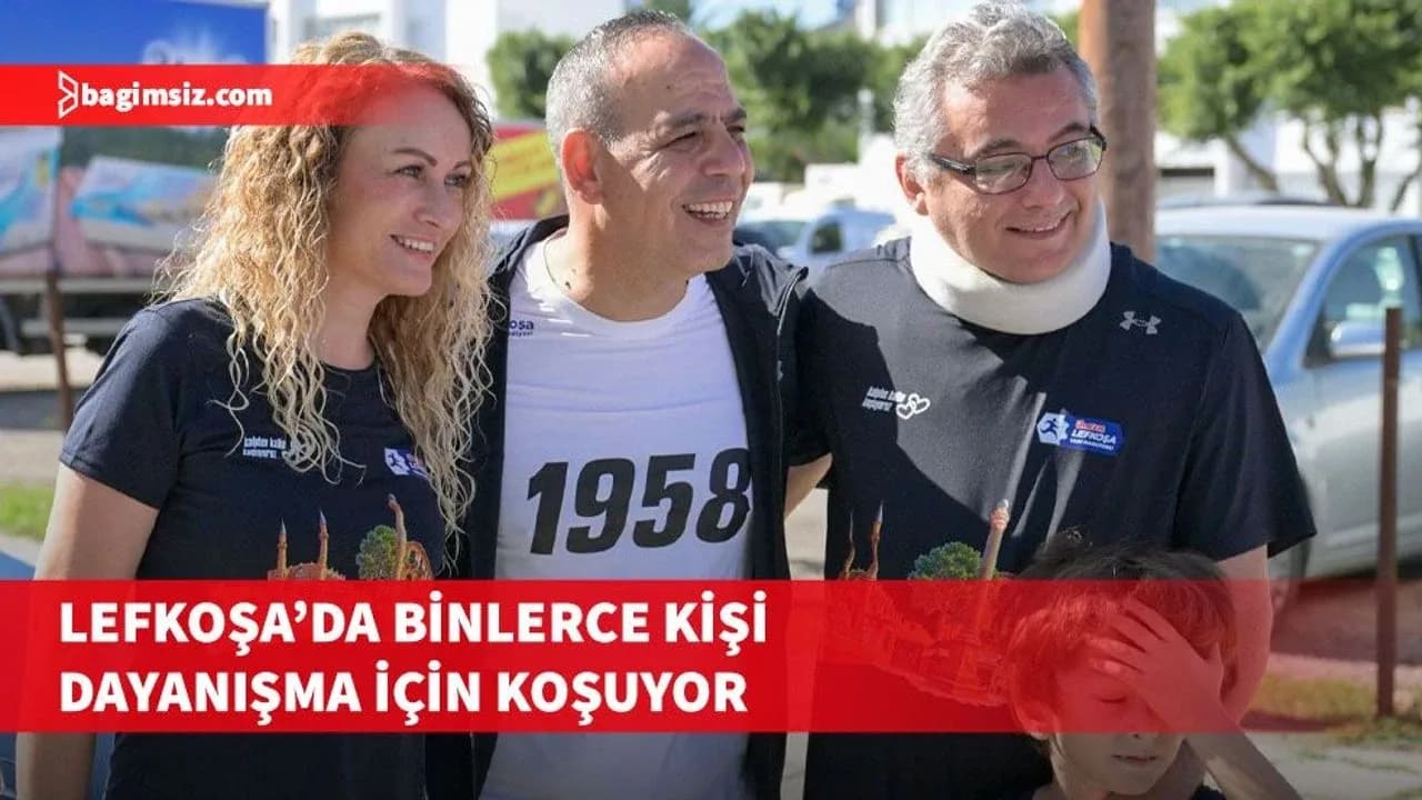 ''Kalpten Kalbe Koşuyoruz”: Ülker Lefkoşa Yarı Maratonu 4 KM Halk Koşusu başladı