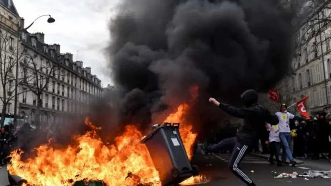 Fransa'da hükümet karşıtı protestolar büyüyor