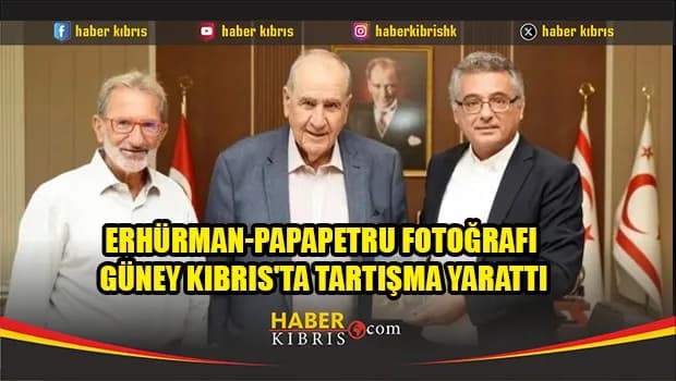 Erhürman-Papapetru fotoğrafı Güney Kıbrıs'ta tartışma yarattı