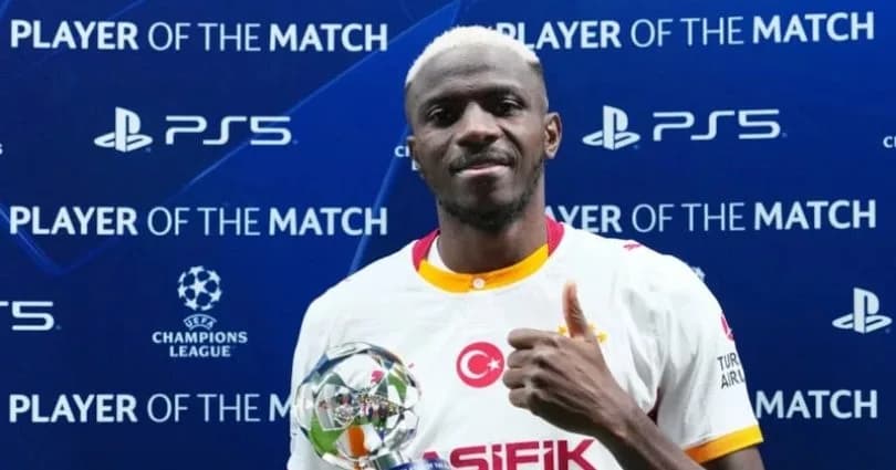 Victor Osimhen, Lille – Galatasaray maçının oyuncusu seçildi