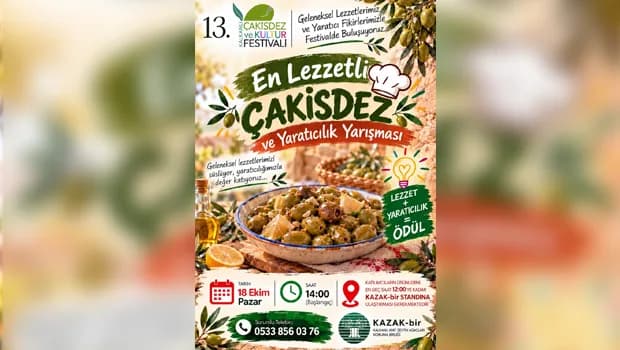 13. Kalkanlı Çakisdez ve Kültür Festivali hafta sonu yapılacak