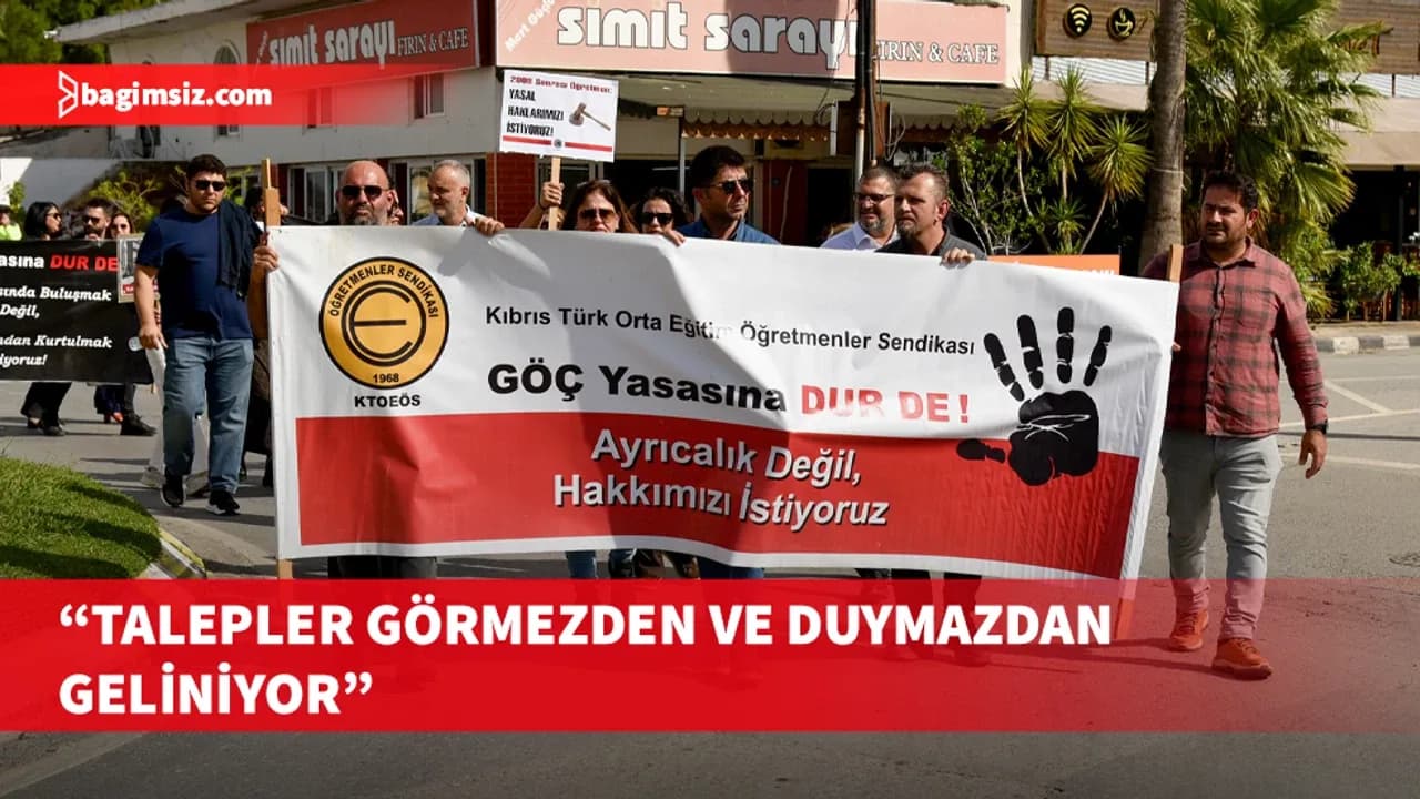 KTOEÖS, Güzelyurt ve Lefke bölgesi okullarında grev ve eylem yaptı