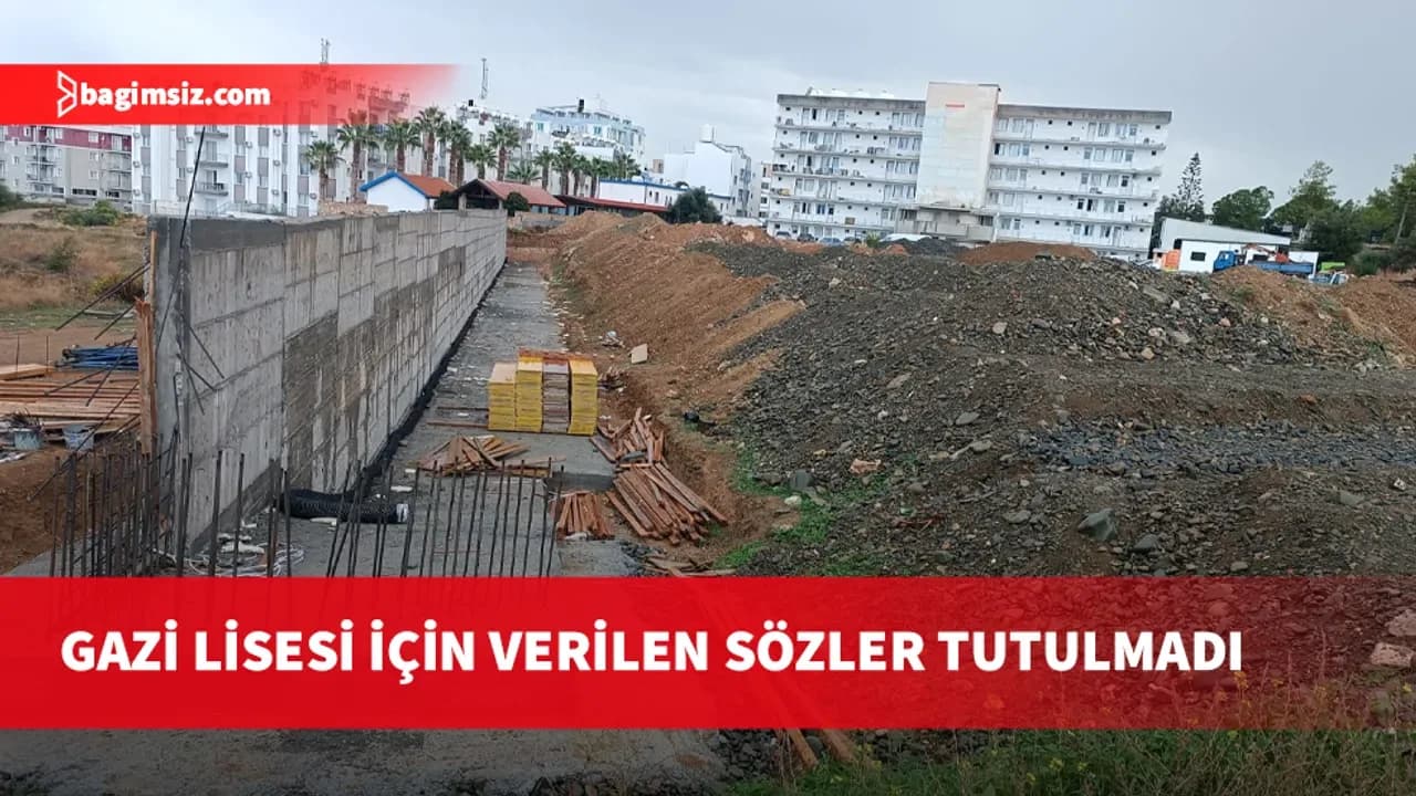 Lefke Gazi Lisesi Okul Aile Birliği, okuldaki tadilat projesinin tamamlanmamasını eleştirdi