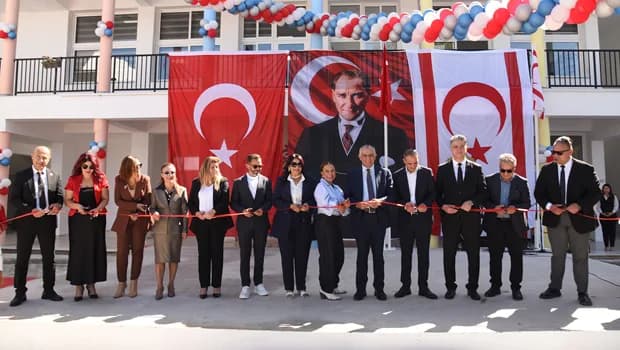 Haspolat Gülen Tüfekçi İlkokulu’nda yeni derslik binaları ve oyun parkı açıldı