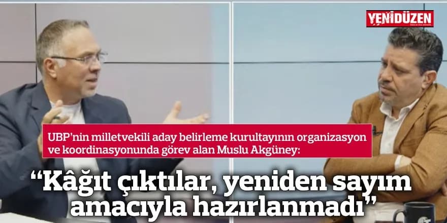 “Kâğıt çıktılar yeniden sayım amacıyla hazırlanmadı, sandıkta eksik olabilir”