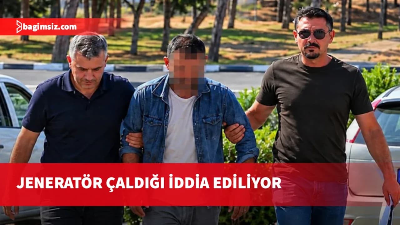 Apartman girişinde bulunan jeneratörü çaldığı iddia edilen zanlı 3 gün tutuklu kalacak