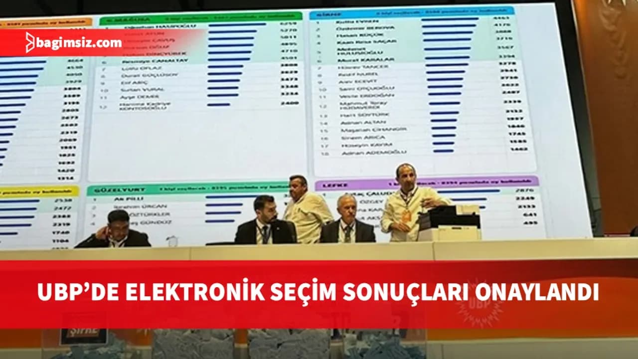 UBP Sandık Kurulu itirazları reddetti: Elektronik seçim sonuçları onaylandı