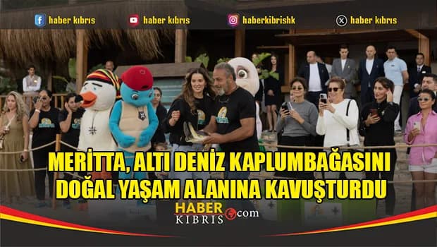 Meritta, altı deniz kaplumbağasını doğal yaşam alanına kavuşturdu