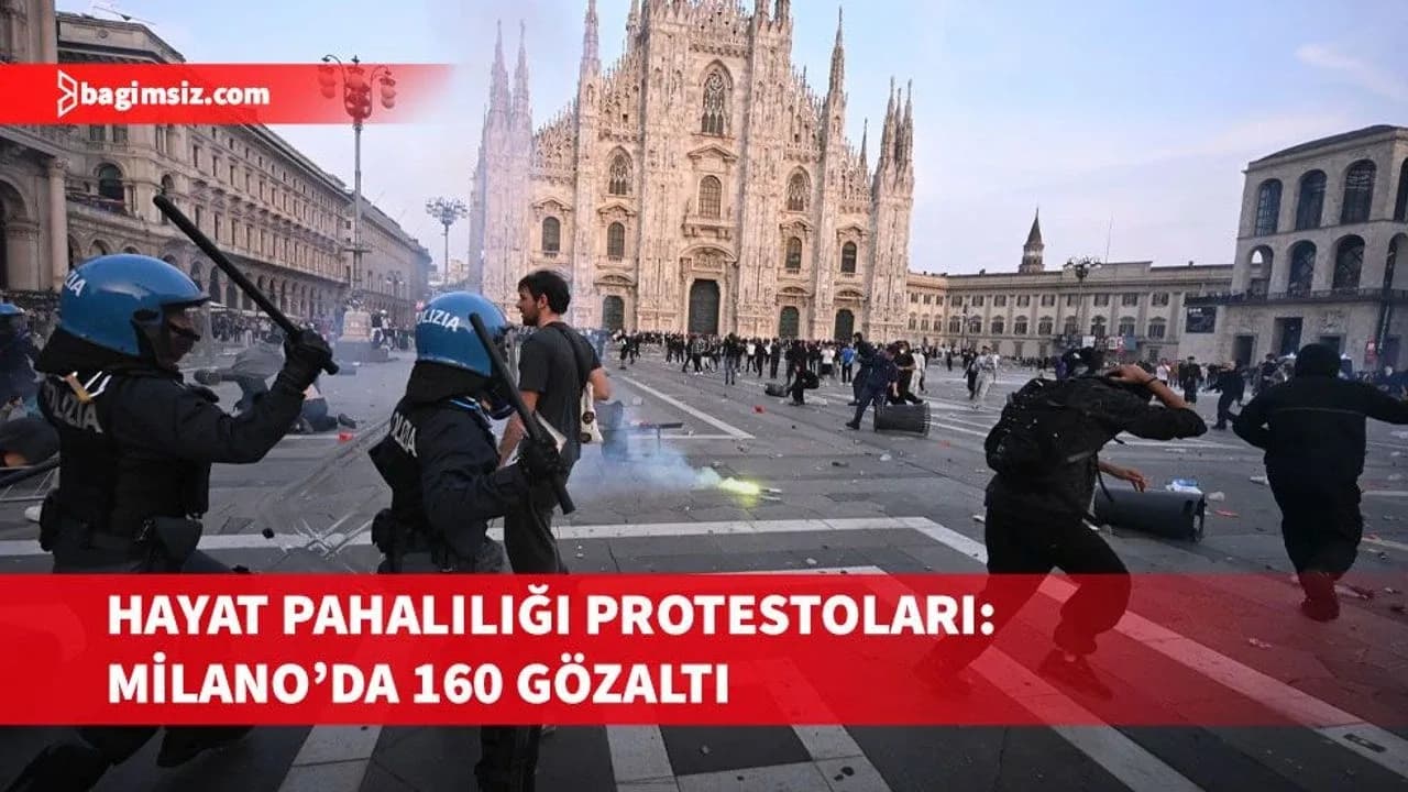 Milano kentinde yapılan hayat pahalılığı protestolarında 160 kişi gözaltına alındı