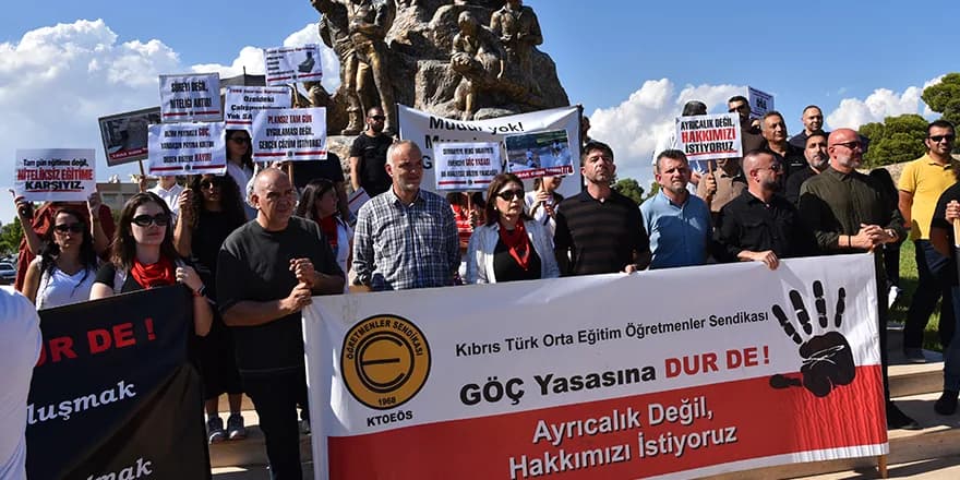 KTOEÖS, Mağusa merkez ve çevre okullarda grev ve eylem yaptı