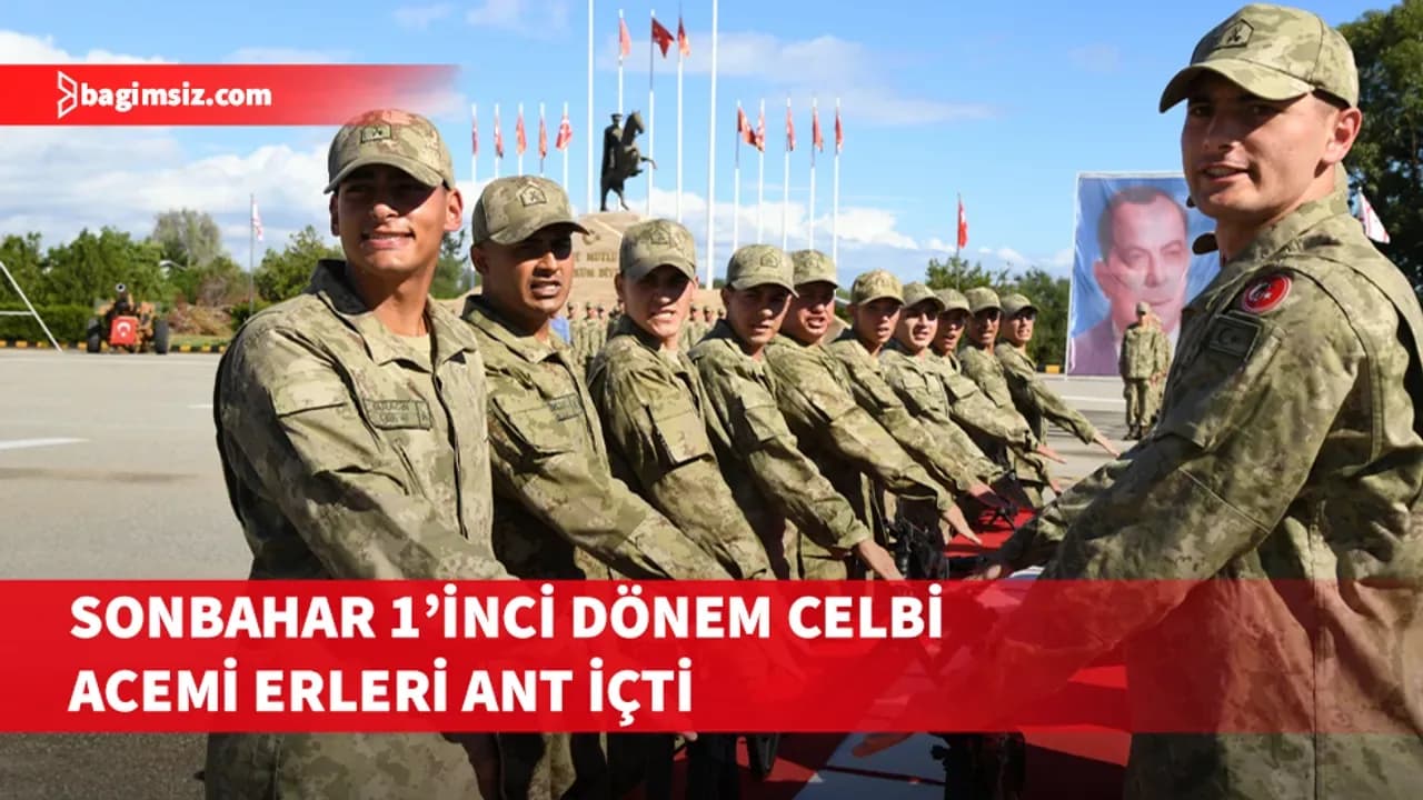 Sonbahar 1’inci Dönem Celbi acemi erleri ant içti