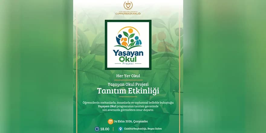 Cumhurbaşkanlığı Eğitim Birimi’nin “Yaşayan Okul Projesi” tanıtılıyor