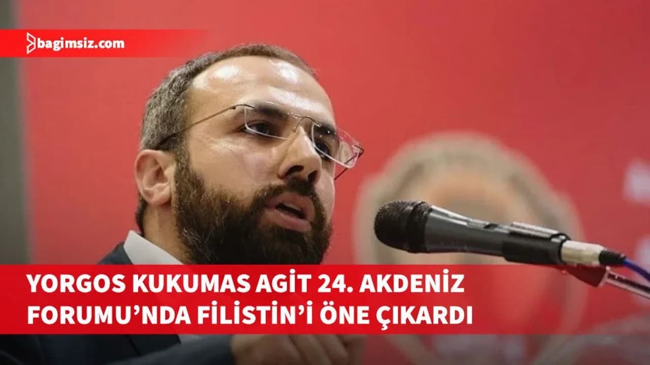 AKEL Milletvekili Yorgos Kukumas AGİT 24. Akdeniz Forumu’nda Filistin’i öne çıkardı