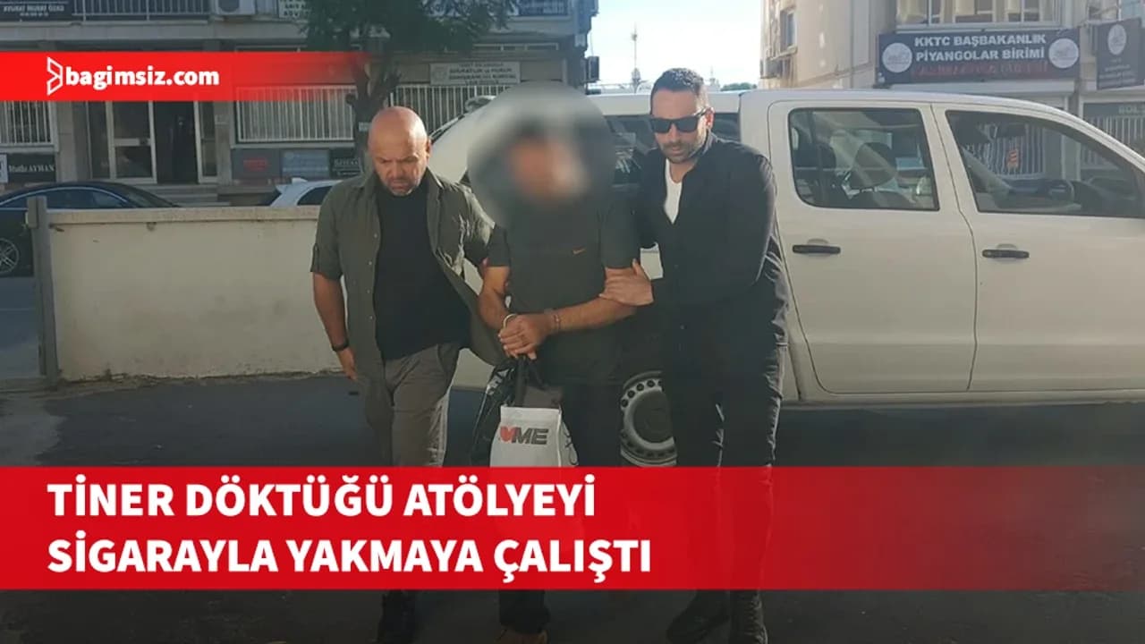 Tartıştığı kişinin iş yerini yakmaya teşebbüs etti...