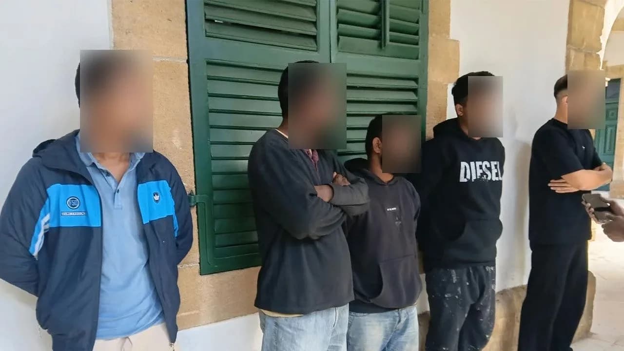 Gönyeli'de muhaceret denetimi: İzinsiz ikamet ettikleri tespit edilen 5 kişiye 3 gün tutukluluk