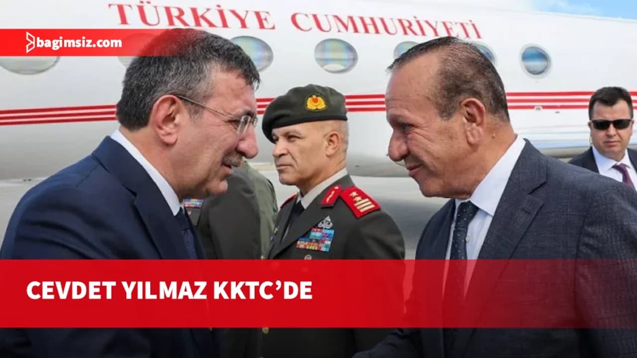 Türkiye Cumhurbaşkanı Yardımıcısı Yılmaz, KKTC'ye geldi