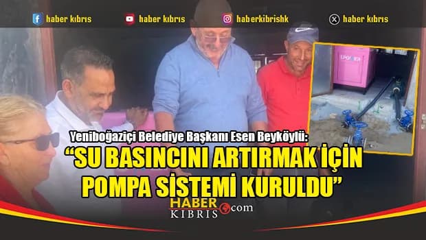 Beyköylü: “Su basıncını artırmak için pompa sistemi kuruldu”