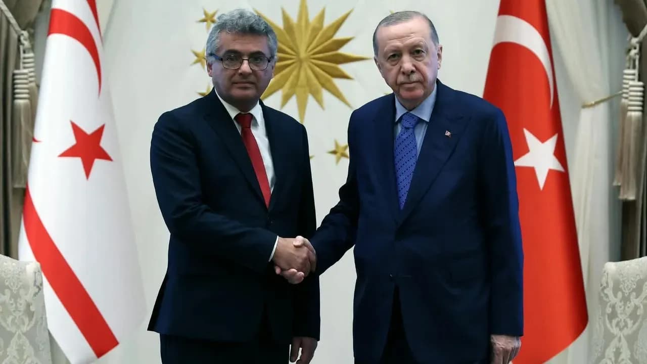 Tufan Erhürman ile Recep Tayyip Erdoğan Ankara'da Görüştü