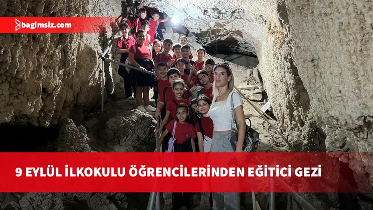 9 Eylül İlkokulu öğrencileri Çınarlı İncirli Mağarası’nı ziyaret etti