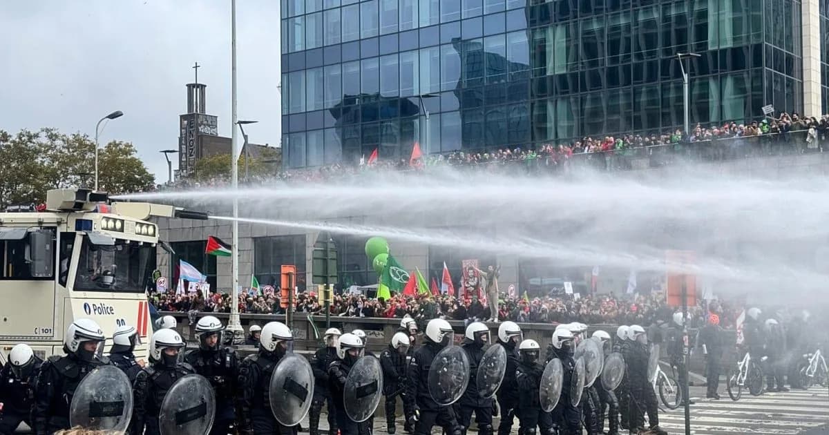 Belçika’da kamu çalışanları greve gitti