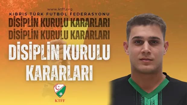 KTFF Disiplin Kurulu cezaları açıkladı: Şükrü Hilmi Erdoğan'a 4 maç ceza