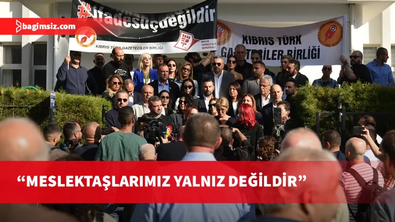 Basın çalışanlarına şiddet: Basın örgütleri Lefkoşa Polis Müdürlüğü önünde toplandı