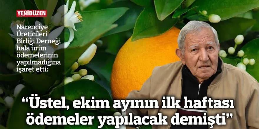 "Üstel, ekim ayının ilk haftası ödemeler yapılacak demişti"