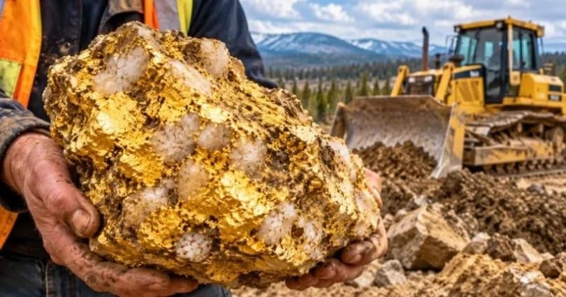 Buldozerle toprağı kazarken buldu: 9 kiloluk altın 750 bin dolara satıldı