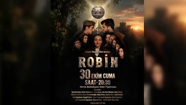 Girne Belediyesi Oda Tiyatrosu sezonunu Robin oyunuyla açıyor