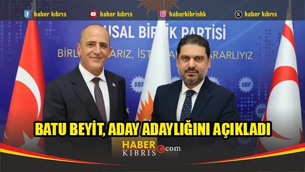Batu Beyit, UBP Lefkoşa milletvekilliği için aday adaylığını açıkladı