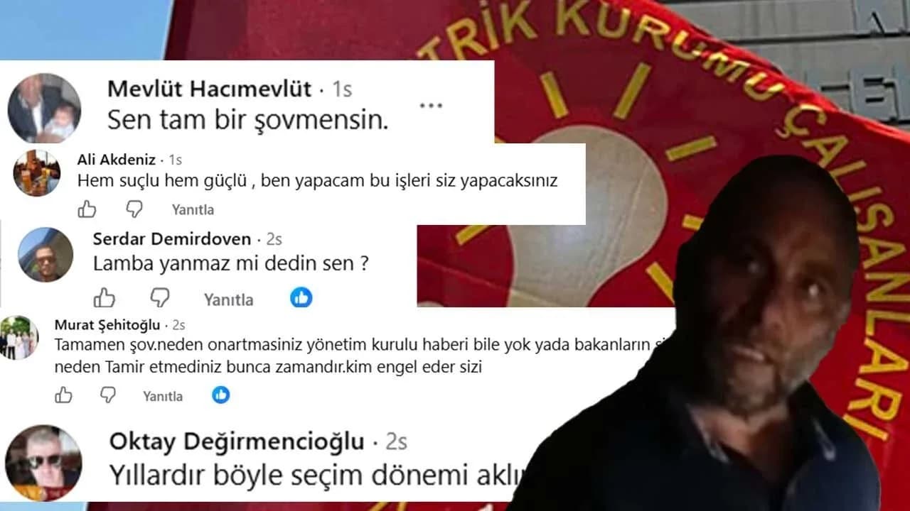 EL-SEN Başkanı Ahmet Tuğcu’ya tepki yağdı: “Bu trafo bu hale gelene kadar neredeydiniz?”
