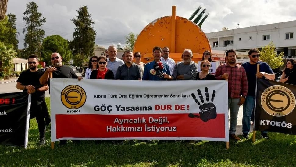 KTOEÖS, Güzelyurt ve Lefke bölgesi okullarında grev ve eylem yaptı