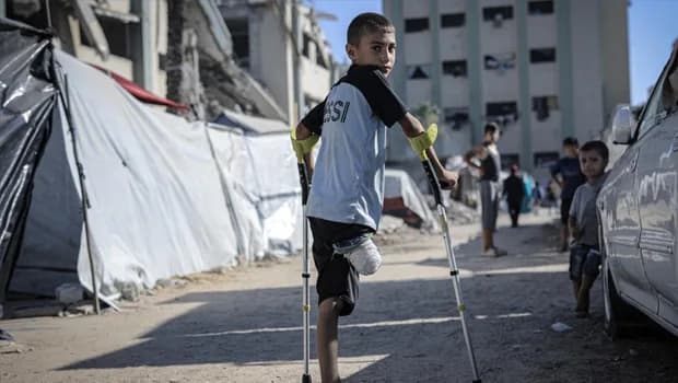Euro-Med: "Gazze'de 3 yıllık soykırımda 10 binden fazla çocuk uzuv kaybı yaşadı"