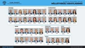 TAM Parti adaylarını açıkladı: 49 yeni isim, 19 kadın aday