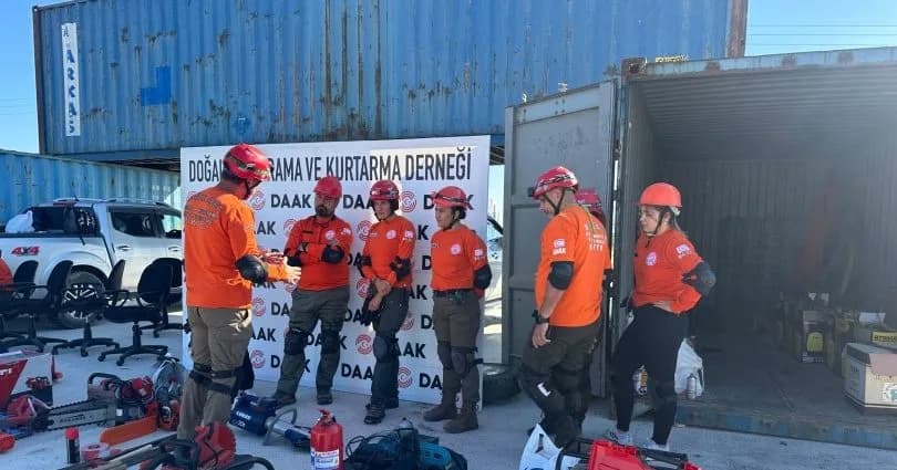 DAAK, yeni eğitim sahasında ilk kez “Enkazda Arama ve Kurtarma Eğitimi” gerçekleştirdi