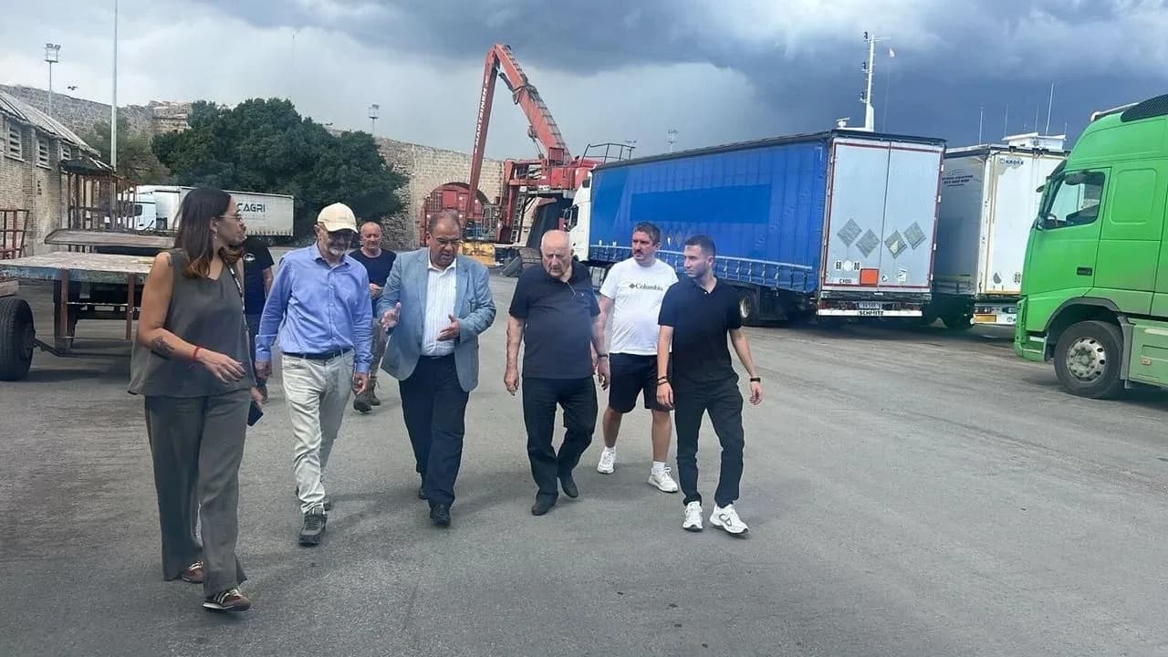 Sucuoğlu: Mağusa Limanı'nda önümüzdeki günlerde asfalt serimine başlanacak