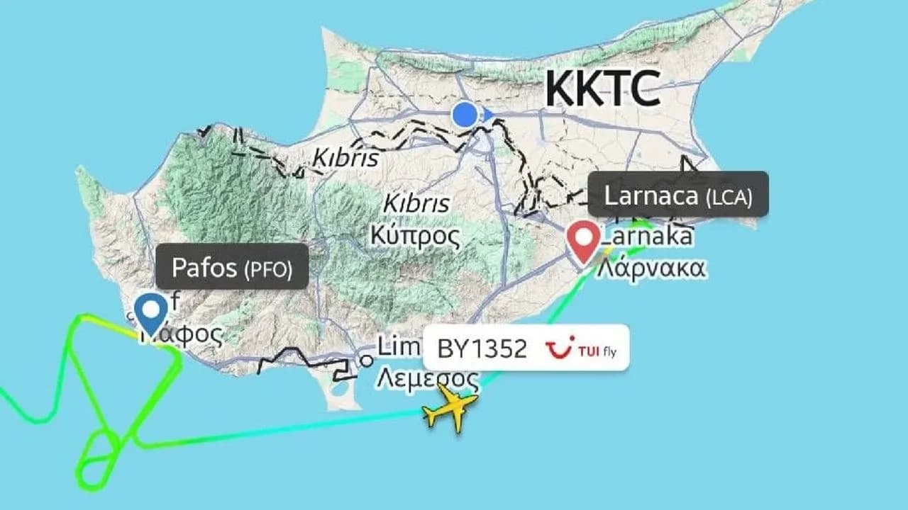 Aşırı yağış ve rüzgar Baf'ta zarara yol açtı; bir uçak Larnaka Havalimanı’na yönlendirildi
