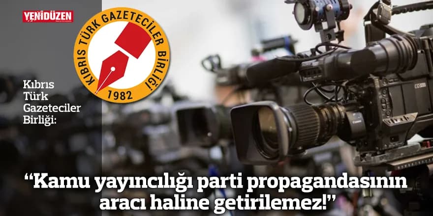 “Kamu yayıncılığı parti propagandasının aracı haline getirilemez!”