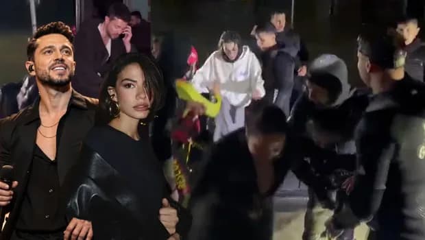 Sağanak nedeniyle mahsur kaldılar. Murat Boz ve Demet Özdemir botla kurtarıldı