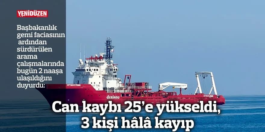 Bir naaşa daha ulaşıldı, aranan kişi sayısı 3'e düştü