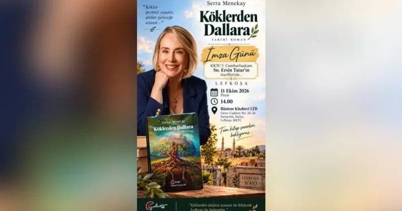 Serra Menekay’ın “Köklerden Dallara” romanı için imza günü düzenlenecek