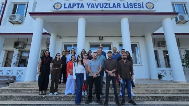 KTOEÖS Lapta Yavuzlar Lisesinde açıklama yaptı