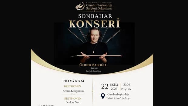 Cumhurbaşkanlığı Senfoni Orkestrası’ndan Sonbahar Konseri