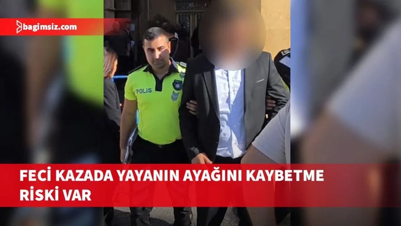 Girne'de feci kaza: Yayanın sağ ayağını kaybetme riski var