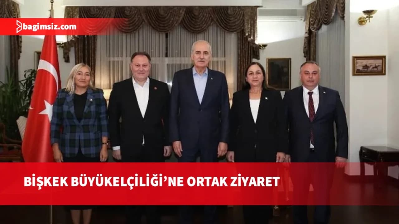 Kurtulmuş ve Öztürkler'den Bişkek'te ortak temas: Türkiye Büyükelçiliği ziyaret edildi